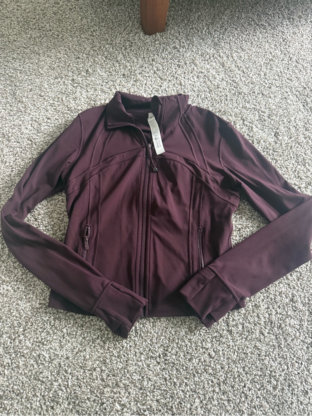 lululemon athletica Plum Full-Zip Bomber Jacket